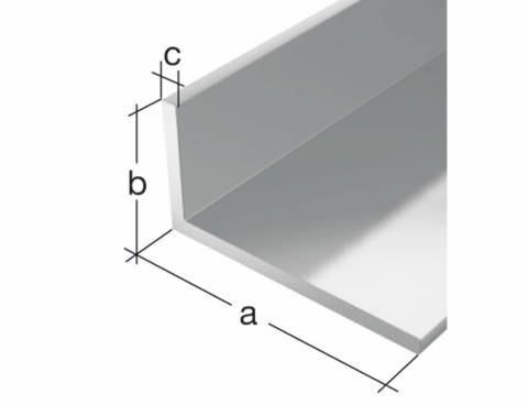 Winkelprofil Aluminium silberfarbig