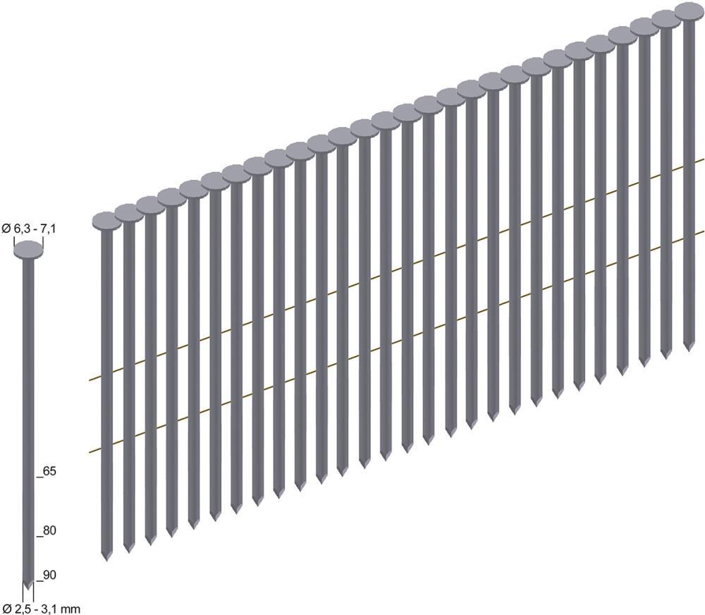 Coilnägel, 3600 Stk. CNW31/90BK Prebena