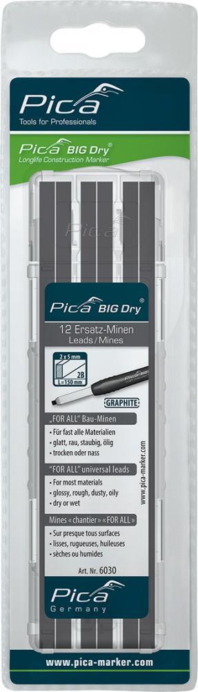Minen-Set für Zimmermanns-Bleistift BIG Dry FORALL Bau Bau Graph