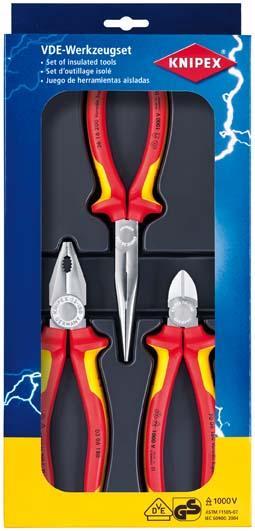 Knipex VDE-Zangenset Sicherheit 3-tlg.