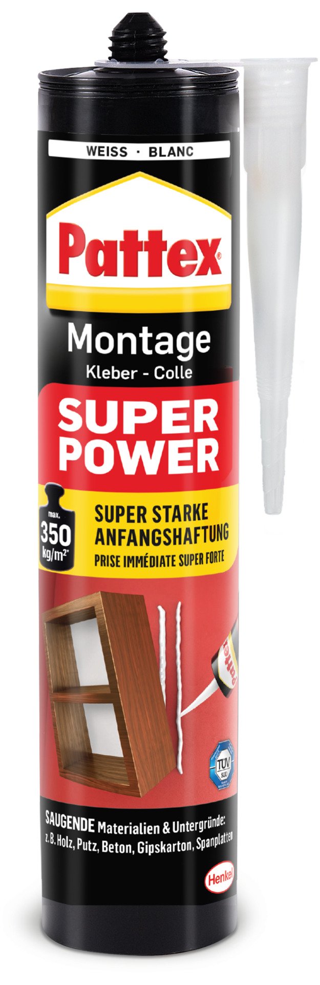 Pattex Montage Super Power 370g weiß