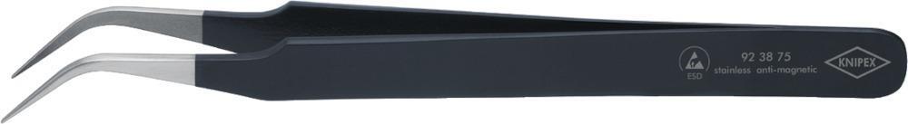 Pinzette ESD Sichelform 120mm schwarz KNIPEX