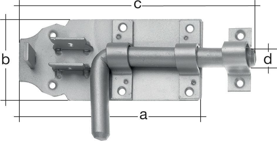 EDE GmbH ELC Logistik-Center Bolzenriegel mit Schlaufe180mm